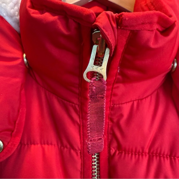 J. Crew Petite Chateau Puffer with Primaloft®. Size XXS, Red with gold hardware - Picture 10 of 16